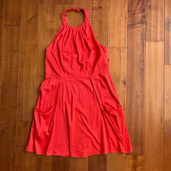 Jessica Simpson Dresses & Skirts - Jessica Simpson Orange Halter Mini Dress M